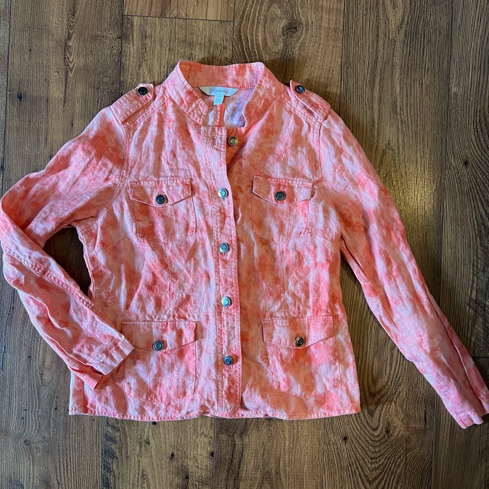 ⭐️Linen jacket woman’s sz small⭐️2 for $15